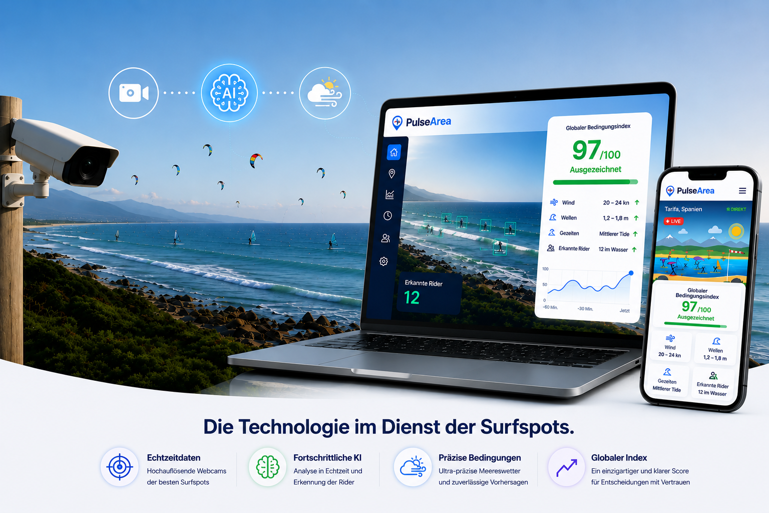 PulseArea — analyse intelligente des conditions du spot
